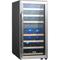Vevor - Cave a Vin 33 Bouteilles, Refrigerateur a Vin a Double Zone et a Double Temperature, Frigo