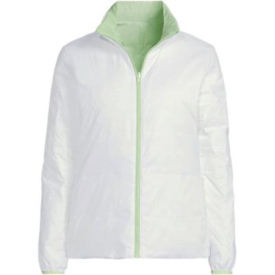 Wanderweight Down Ultralight Packable Reversible Jacket, Women, size: 24-26, plus, Green, Nylon, by Lands' End