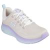 Sneaker SKECHERS "VAPOR FOAM-SUMMER JOURNEY", Damen, Gr. 38, weiß (sanftes weiß, violett), Textil, kontrastfarbene Details, sportlich, Schuhe, Laufschuh, Freizeitschuh mit komfortabler Vapor Foam
