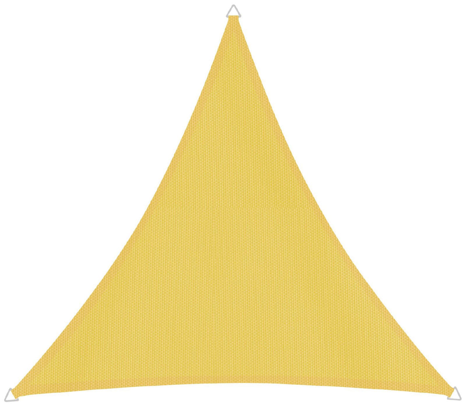 Sonnensegel WINDHAGER "Cannes Dreieck", gelb, B:400cm T:400cm, Polyester, Sonnensegel, 4x4x4m, gelb