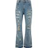 Bequeme Jeans 2Y STUDIOS "2Y Studios 2Y Firio Destroyed Straight Jeans", Herren, Gr. 33, Normalgrößen, blau (sand blau), 100% Baumwolle, unifarben, casual, normal, Jeans