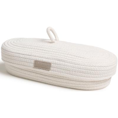 Aufbewahrungskorb MÖVE "»Bohemian« Aufbewahrungskorb mit Deckel", beige (nature), B:32cm H:9cm T:14cm, Baumwolle, Polyester, Aufbewahrungsboxen Image