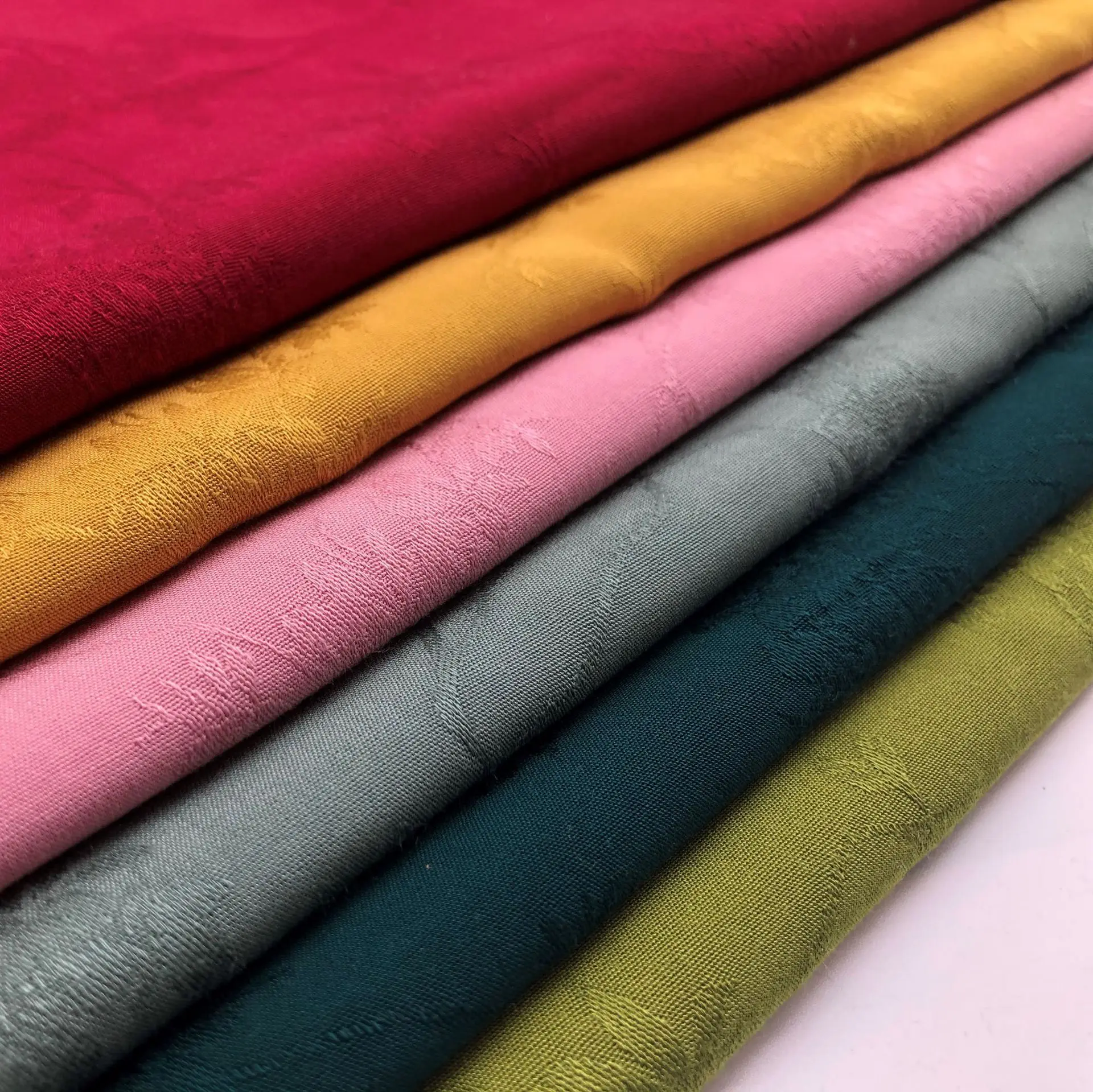 Rattan-Blumen-Jacquard-Stoff, Baumwolle, Meterware für Kleidung, Cheongsam-Kleider, Nähen, weicher Brokat, schlichtes Tuch, Rot, Rosa, Sommer