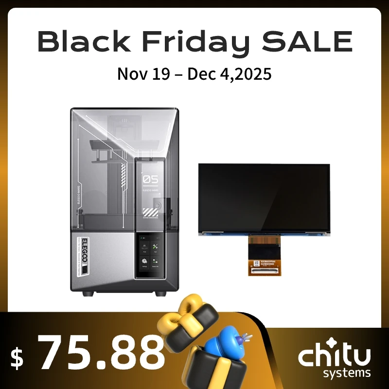 Elegoo Mars 5 Ultra 6,8 Zoll 9K Monochrom Original LCD-Bildschirm Ersatz 3D-Druckerteil Image