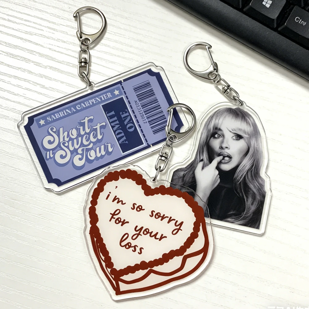 Beliebte Sänger-Schlüsselanhänger für Accessoires, Taschen, Short N' Sweet Espresso, Emails I Cant Send, Schlüsselanhänger, Schmuck, Geschenke für Fans Image