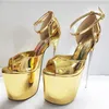 SDTRFT Frauen Gladiator Party Sandalen Sommer 22 cm Dünne High Heels Plattformen Schuhe Peep Toe Schnalle Große Größe Pumpen