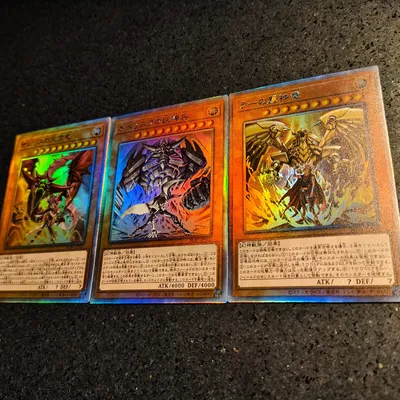 3 Teile/satz 59X86Mm Diy Yu-Gi-Oh! Gruppenfoto des Protagonisten, ägyptischer Gott, Sammelkarte, Image