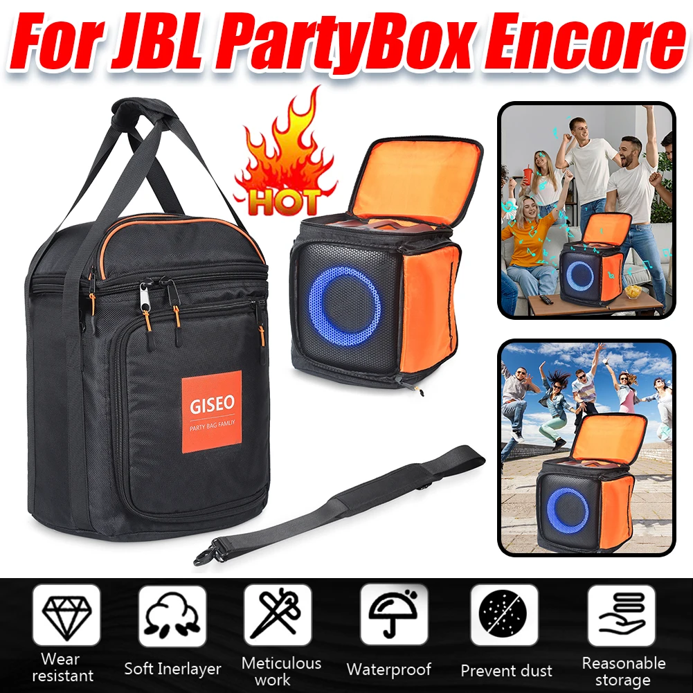 Wasserdichte Lagerung Tasche Organizer Zubehör Tragbare Bluetooth Lautsprecher Lagerung Tasche für JBL PartyBox Encore Essential Image