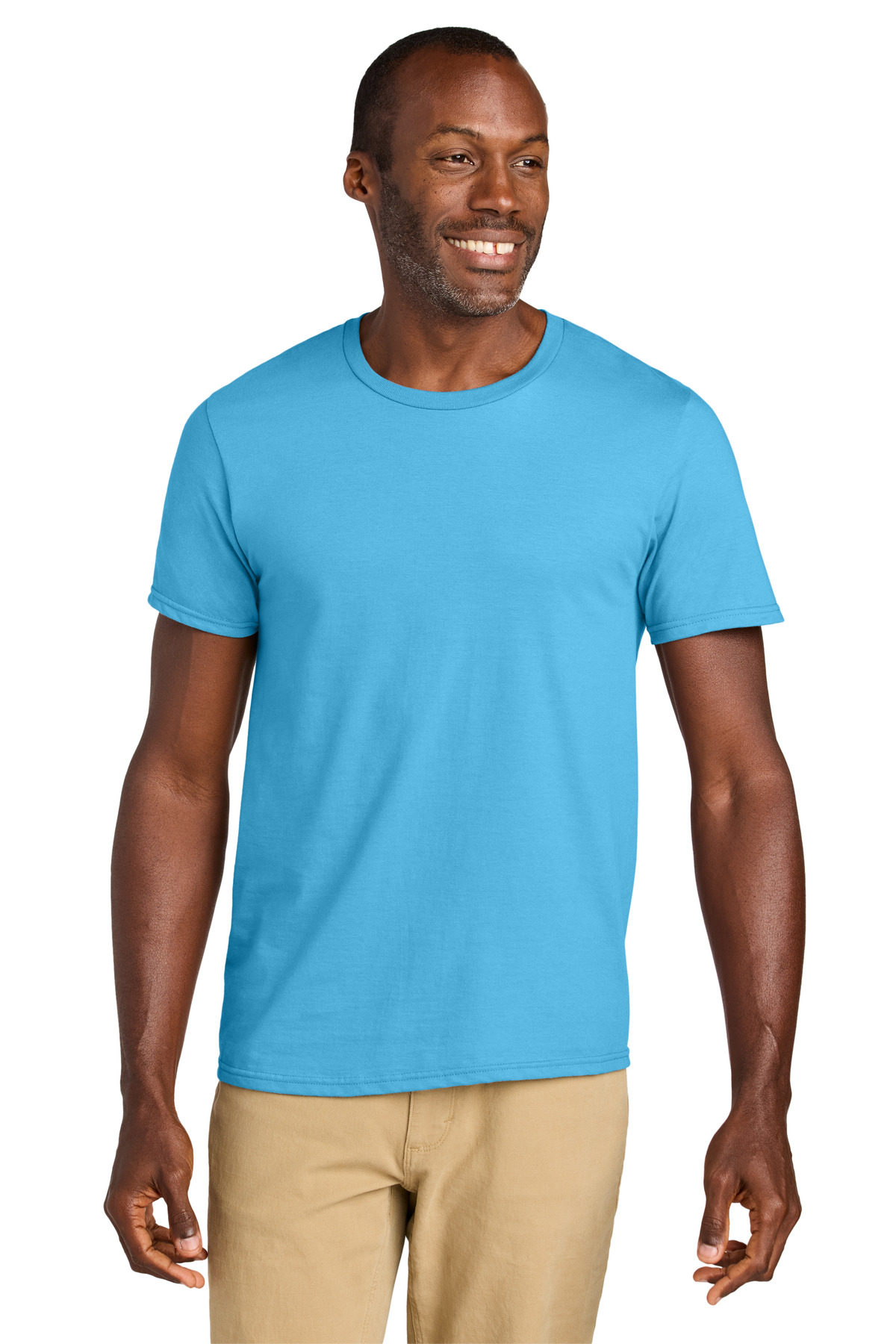 Jerzees 363M Classics Cotton T-Shirt in Aquatic Blue size Small