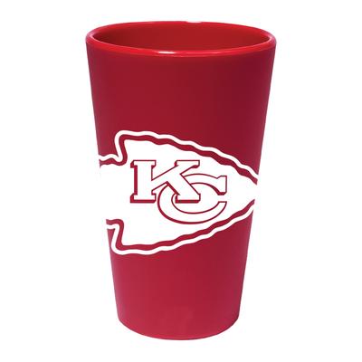 Kansas City Chiefs Farbiges Silikon-Pintglas - 16 oz Image