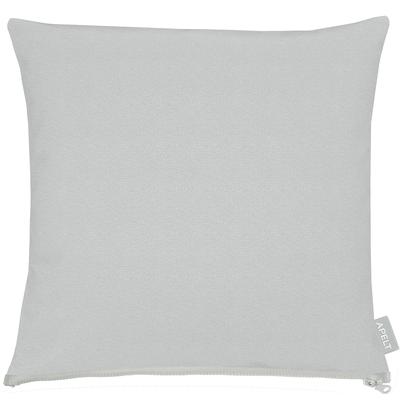 Kissenhülle APELT "Ciao", grau (hellgrau), B:46cm L:46cm, Polyester, Baumwolle, Obermaterial: 90% Baumwolle, 10% Polyester, Kissenbezüge Image