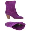 Bronx Damen Stiefelette, Gr. 42, pink, Leder
