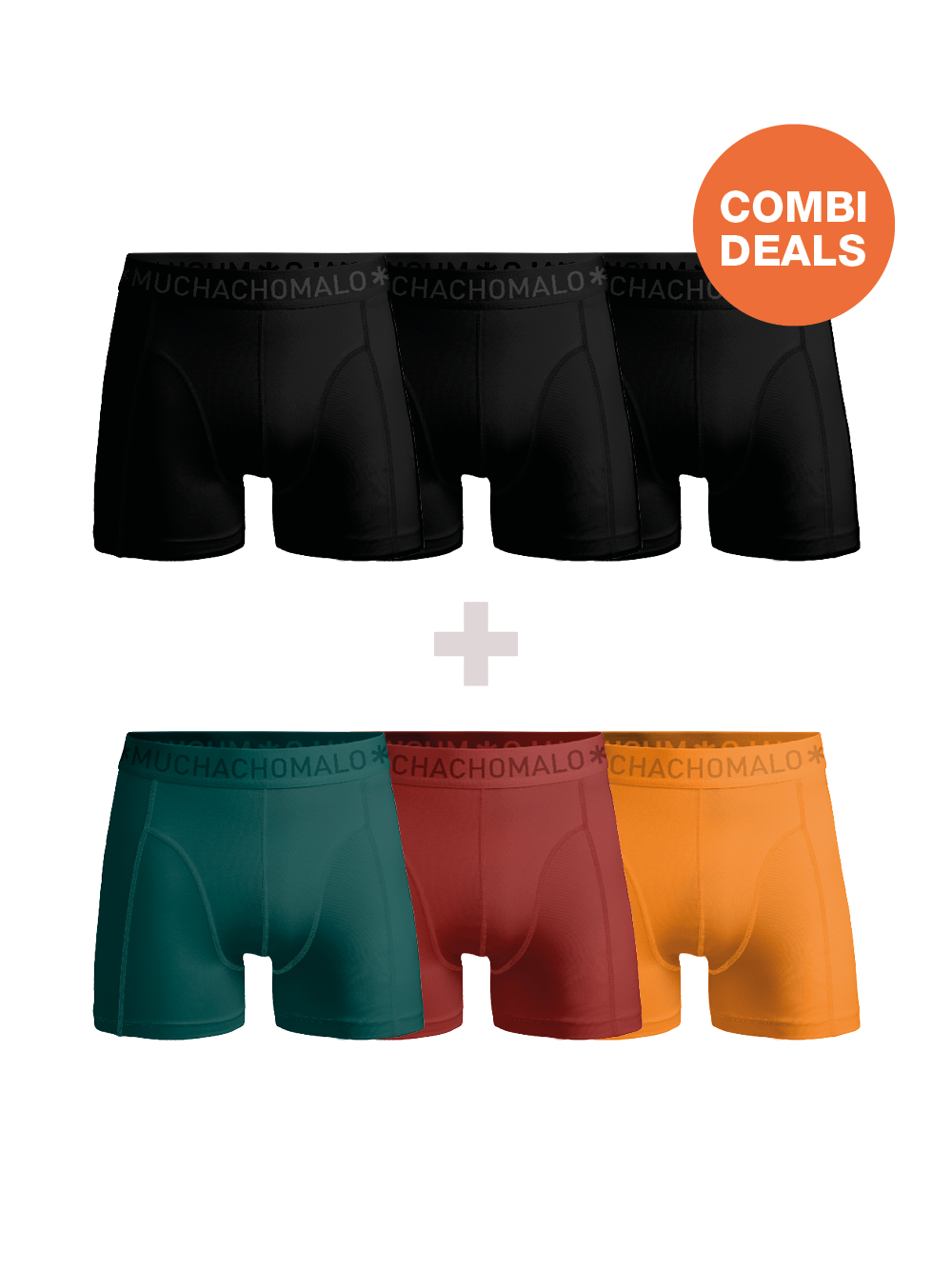 Muchachomalo Herren Boxershorts – 3+3 Stück – Herren Unterhosen Image