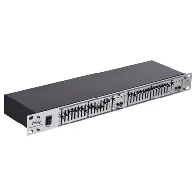 Btuty EQ-215 Dual Channel 15-Band Equalizer 1U Rack Mount 2-channel Stereo Graphic Equalizer