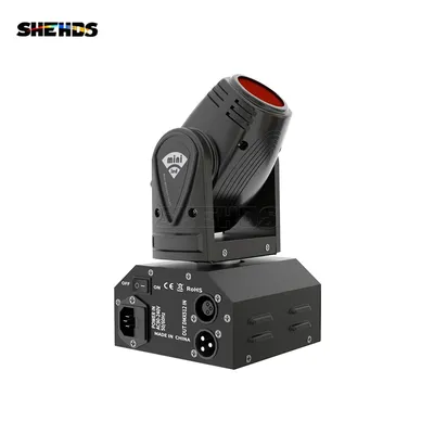SHEHDS 10W Mini RGBWBeam Moving Head RGBW 4in1 Lighting DMX Stage Effect Lights For DJ Disco Party