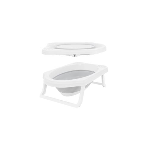 Baby Badewanne faltbar Babywanne Wasserablauf Anti-Rutsch Klappbar Ablageflächen