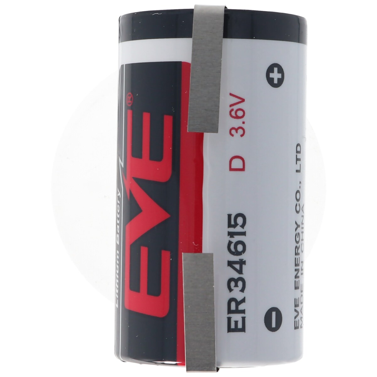 EVE ER34615 D S EVE Herst.Nr: ER34615DSEVE 3,6 Volt 19000mAh mit Lötfahnen in U-Form Image