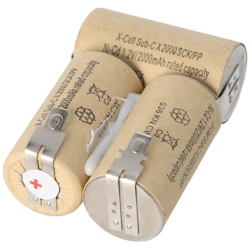AccuCell Akku passend für Hand-Staubsauger 3,6 Volt FASTON 4,8 mm Image