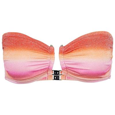 Seafolly - Women's Spectrum Trim Front Bandeau - Bikini-Top Gr 32 rosa Image