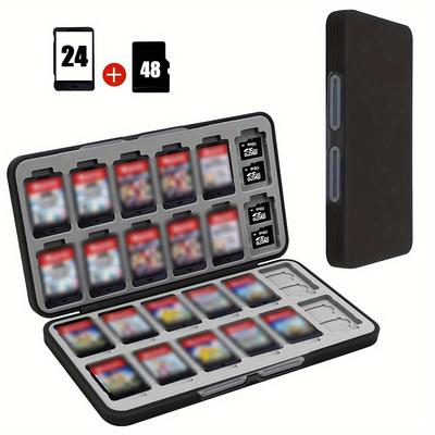 TEMU Jorking Silicone Game Case Organizer, Hard Shell Storage Box, With Card Slots And 48 Card Slots, For Switch, , And More Image