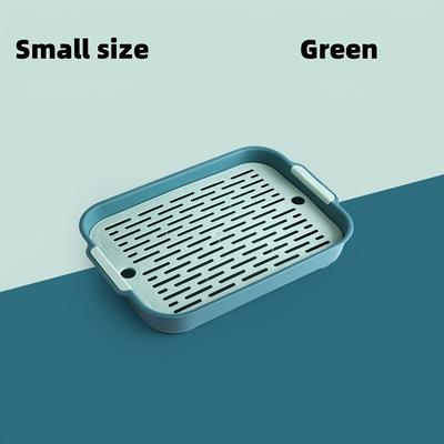 TEMU [1pc Pet Toilet Training Cage] 1pc Non-tip Litter Box For Small Animals, Pc Material, Easy For Rabbits, Guinea Pigs, Squirrels, Cats - Pet Toilet Training Cage With Grille Design Image