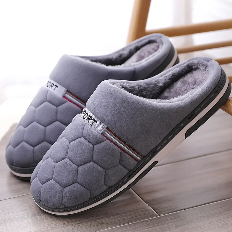 Größe 47-50 Große Größe Hausschuhe Herbst Winter Herren Baumwolle Hausschuhe Extra Große Größe Hause Baumwolle Schuhe Warme Männer Hausschuhe Schuhe