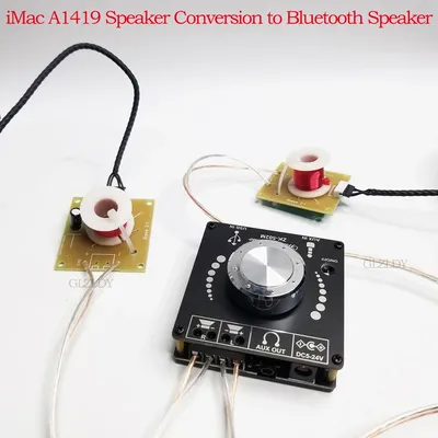 Konvertiert in BT-Verstärker für iMac A1418 A1419 A2115 Lautsprecher 2-Wege-Höhen-Bass-Lautsprecher Image
