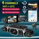Dash Cam 1080P a 4 canali per auto 1080P WIFI GPS 360 ° Videoregistratore Telecamera posteriore per auto DVR 24H Kit hardware Accessori per auto
