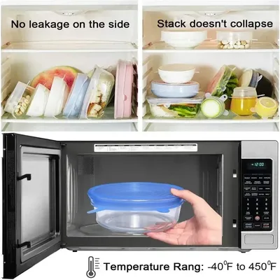 Kitchen Adjustable Elastic Silicone Caps Cover Accessories Food For Kitchen Storage Organization