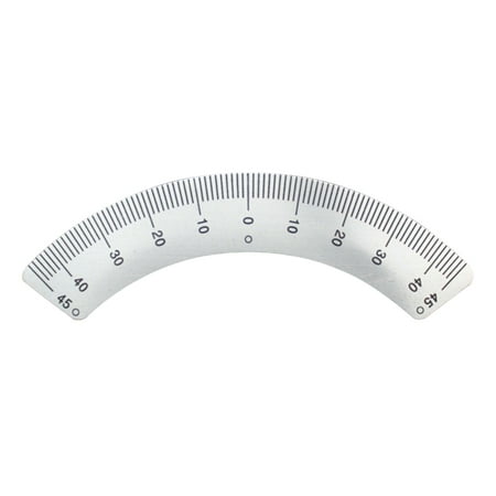 Necvior Upgraded Stainless Steel Protractor Angles Ruler Gauge 45 Degree ArcShape Gauge
