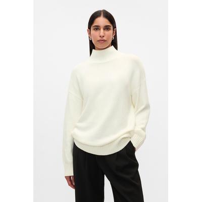Gap Womens Beige CashSoft Oversized Mock Neck Jumper - Beige