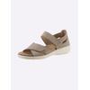 Sandale CLASSIC, Damen, Gr. 42, grau (taupe), Nubukleder, Schuhe
