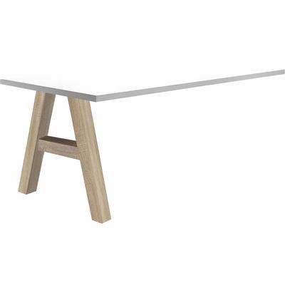 Anbautisch MÄUSBACHER "Mio", weiß (eichefarben, weiß matt), B:160cm H:75cm T:70cm, Holzwerkstoff, Ansatztischplatten, Tischplatte Esstisch-Zubehör Esstischplatte Image