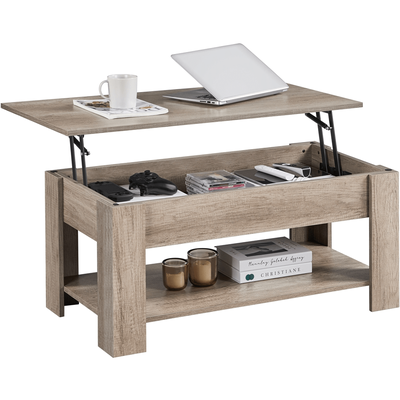 TEMU Costoffs Coffee Table With Lift- Coffee Table Extendable Living Room Table Sofa Table For Living Room/office Image