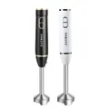 Frullatore ad immersione portatile Houselin, frullatore a immersione multiuso da 300 W, frullatore a 2 velocità, nero/bianco