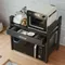 Piano di lavoro della cucina regolabile multistrato forno a microonde cremagliera cassetto posate scatola di immagazzinaggio forno fornello di riso rack di grande capacità