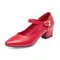 Scarpe primaverili da donna tacco medio 2025 scarpe da pendolare da donna in vera pelle punta tonda bocca poco profonda taglia grande 41 42 43 scarpe da donna