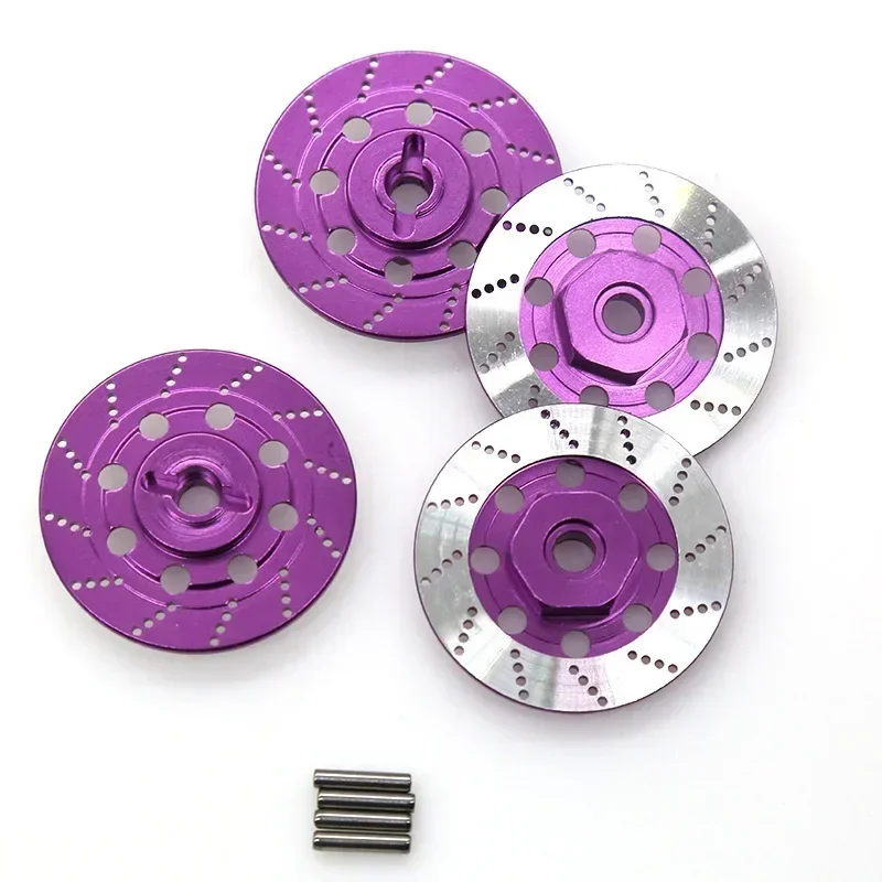 4PCS Metall Bremsscheibe Felge Box Metall Hex Adapter 12Mm Für 1/10 Sakura D4 On-Road Racing RC Auto Teile