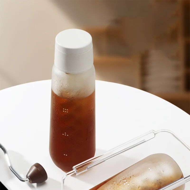 Yrp tragbare kalte Brühkanne Kaffee/Tee/Saft Tassen Eis kaffee maschine Wasserkocher brauen 750ml/550ml Glas Wasserkrug Barista Werkzeuge Image