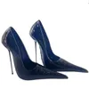 17 cm Metallabsatz, extrem spitze Zehen-High-Heels, Damen-Pumps, Herren-Fetisch-Tanzbett-Cosplay-Schuhe, Slip-On, Rot, Schwarz, individuelle Farben,