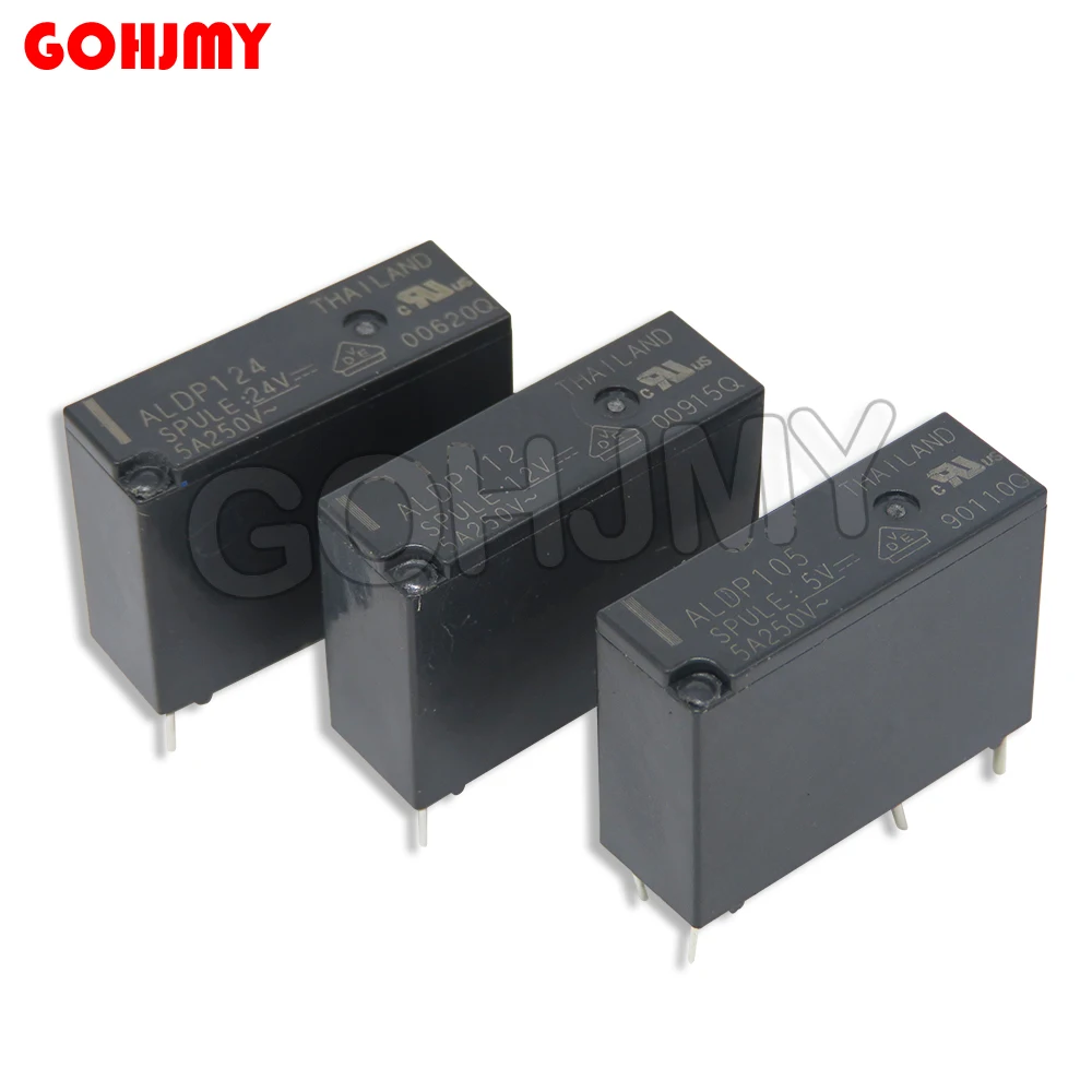 5PCS Neue relais ALDP105 ALDP112 ALDP124 4PIN 5V 12V 24V Power Relais Austauschbare G5NB-1A-E HF46F-024-HS1 5A 250V Image