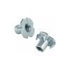 Shining House - T-Mutter-Klauenmutter, 4-Punkt-Mutter, Klauenverbindung, M6 x 9 mm, 50 Stück