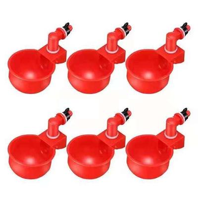 Chicken Water Cup Waterer Kit for Poultry - Pack of 6