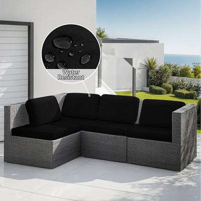Patio Square Water-Resistant Slipcover Outdoor Sofa Seat Cover Durable Fabric Protects Against Rain Dust and Sunlight Easy-to-Fit Design Ensures a Snug Fit Ideal for Garden Patio Furniture