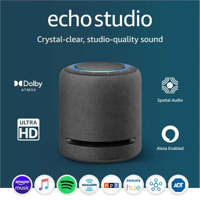 With Dolby Atmos, spatial audio processing technology, and Alexa