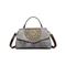 Vintage Handtasche aus Kunstleder mit Blumengravur – Damen-Retro-Umhängetasche mit Tragegriff für legere und formelle Anlässe, Weinrot, Schwarz, Weiß