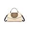 Vintage Handtasche aus Kunstleder mit Blumengravur – Damen-Retro-Umhängetasche mit Tragegriff für legere und formelle Anlässe, Weinrot, Schwarz, Weiß