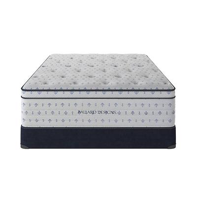 Designs Signature Euro Pillowtop Mattress Set with Foundation - Twin Extra Long, Plush, 2