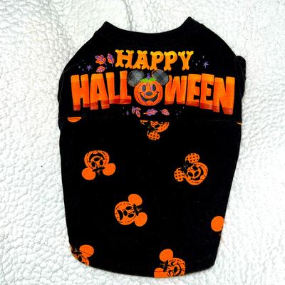 Disney Dog | Disney Parks Pet Spirit Jersey Happy Halloween Mickey Pumpkins Size Small | Color: Black/Orange | Size: Small Pet