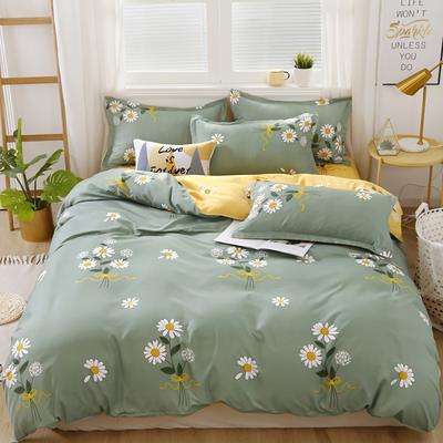 TEMU 4pcs Print Duvet Cover Set (1*flat Sheet + 1*duvet Cover + 2*pillowcase, Without ), Print Bedding Set, Soft Comfortable And Skin-friendly Duvet Cover, For Bedroom,